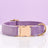 Soft velvet dog collar with metal buckle, available from Pet Royale UK