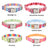 Printed nylon dog collar with colourful pattern, product image 5
