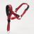 Breathable dog muzzles shown in blue, red and black