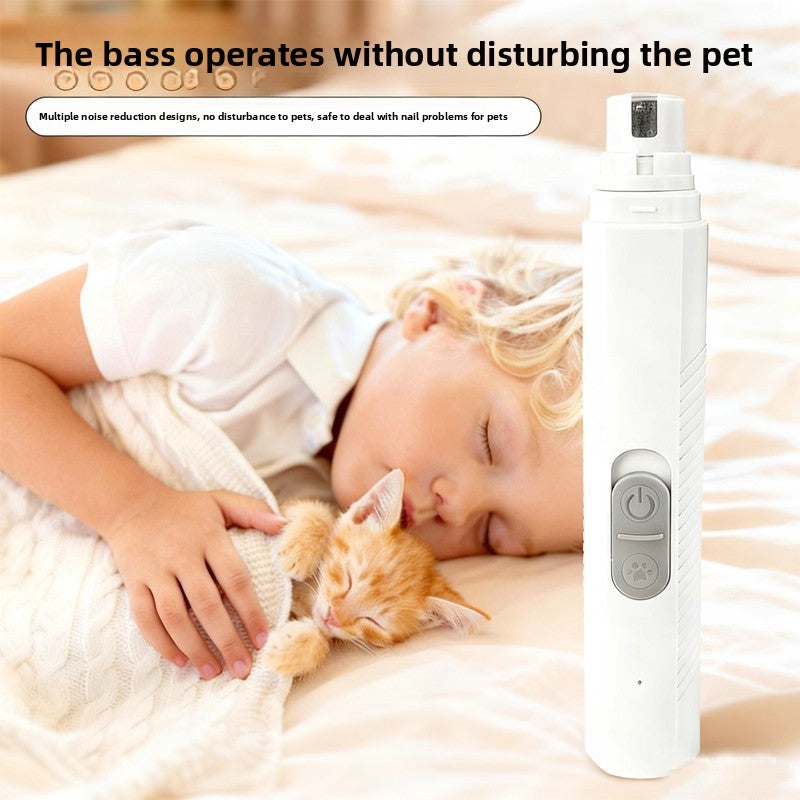 Electric Pet Nail Grinder, Low Noise Claw Trimmer and Smoother