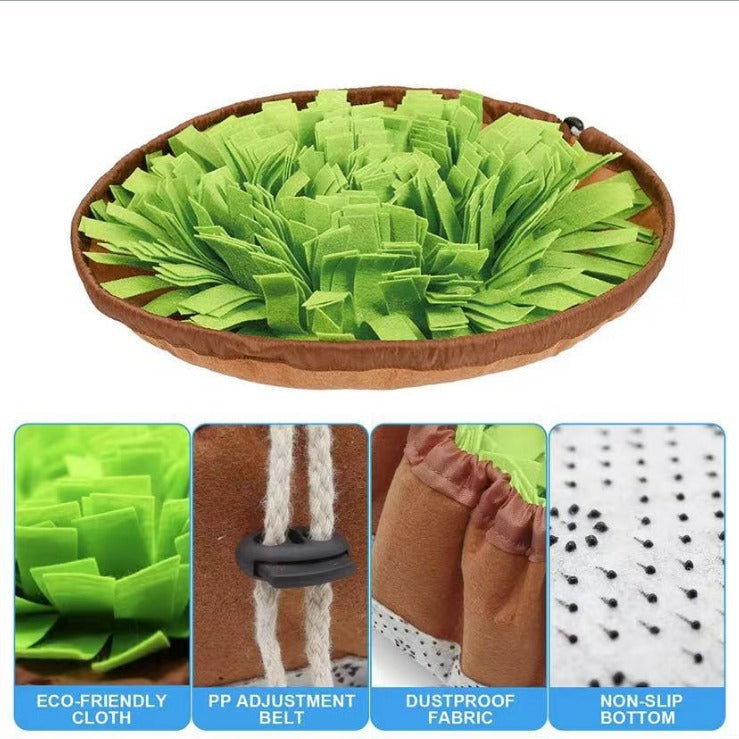 Pet Snuffle Mat for Slow Feeding, Scent Training Enrichment Pad