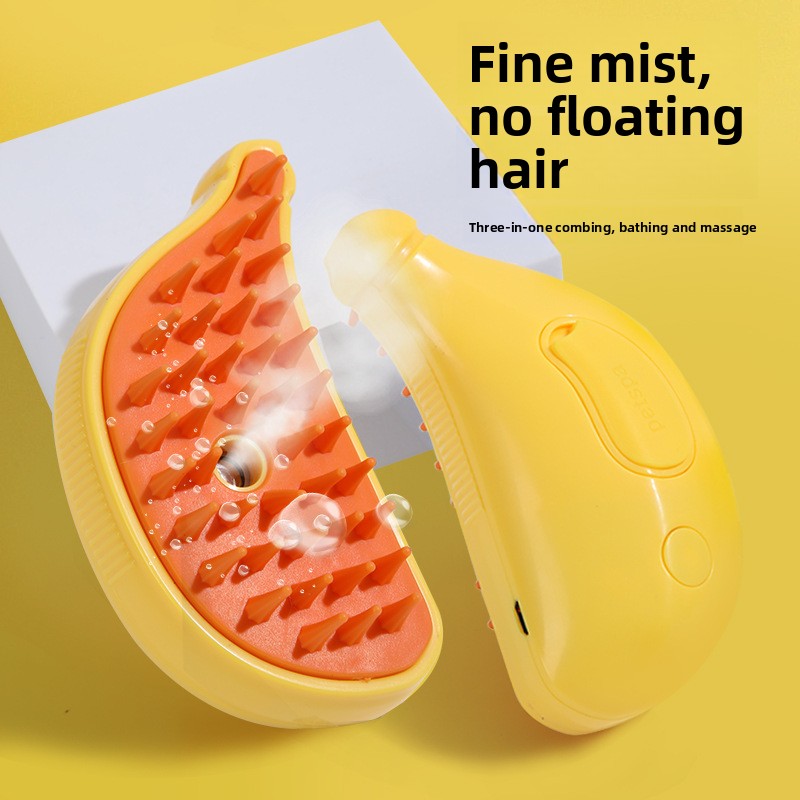 Cat Paw Spray Grooming Comb, Water Mist Massage Brush