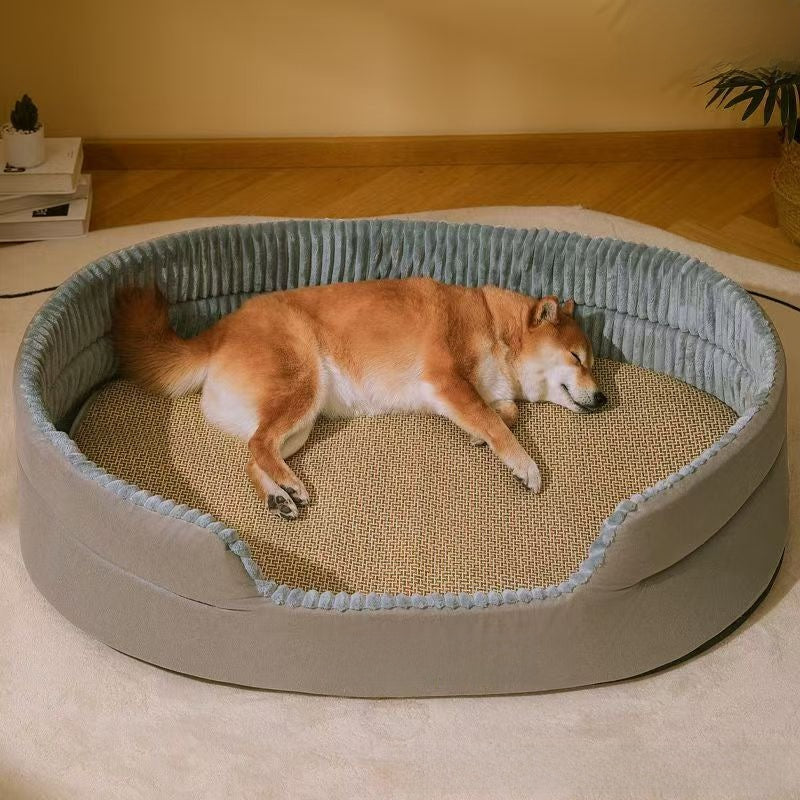 Four-season pet bed with cushion pad for dogs and cats, photo 33