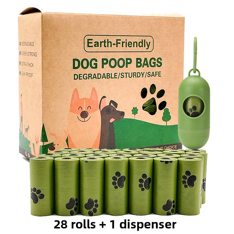Scented Biodegradable Dog Poop Bags with Dispenser, Bulk Rolls