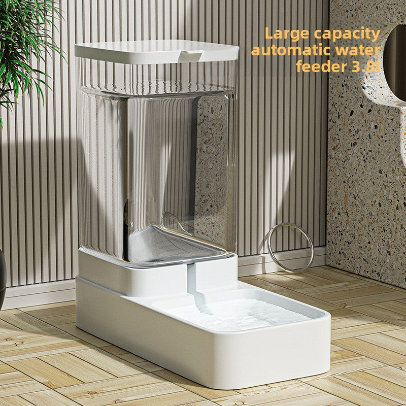 Automatic Pet Feeder and Water Drinker Set with Large Capacity Food and Water Tanks