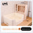Three-part rabbit toilet set in white, photo from another angle
