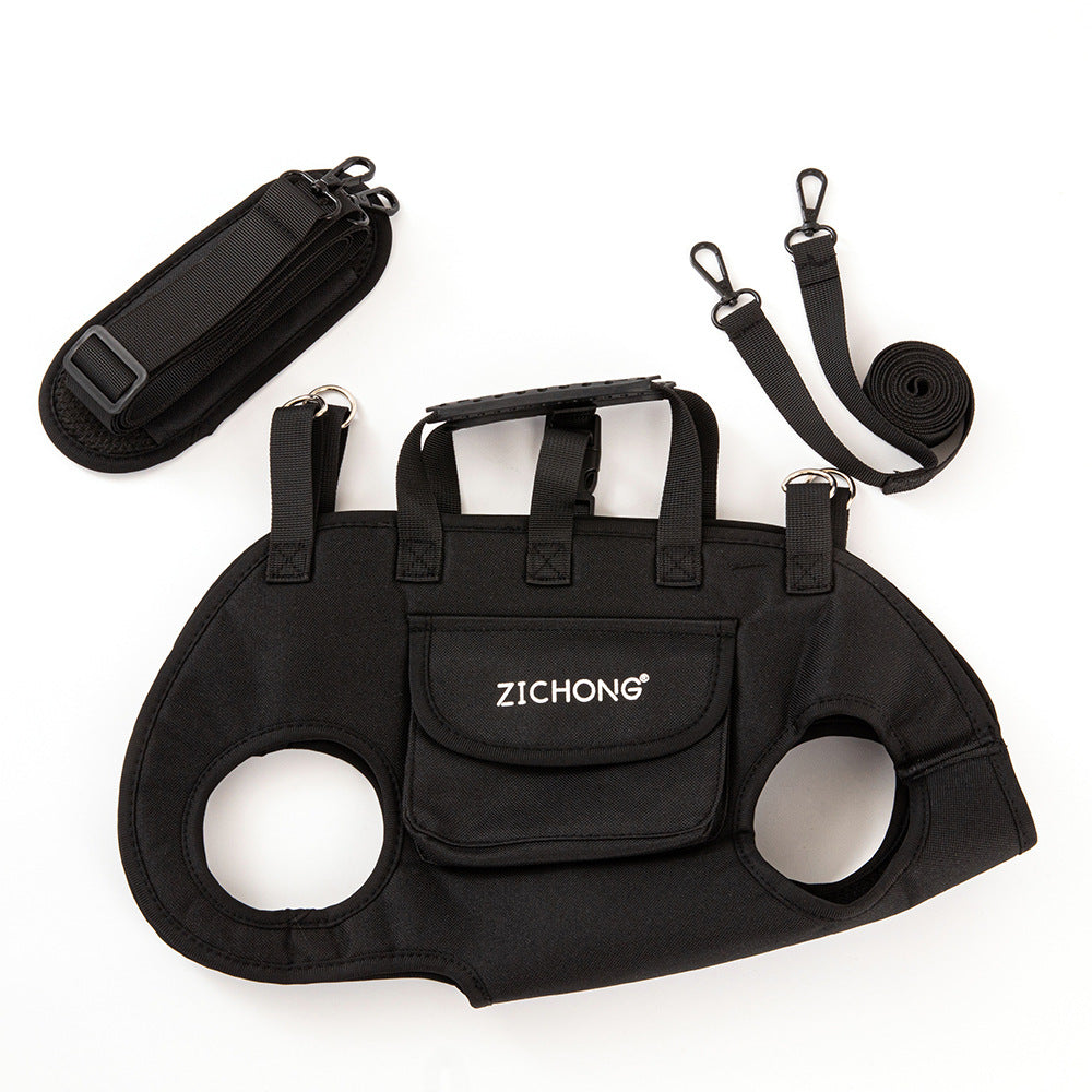Pet harness, lead and crossbody bag set, available from Pet Royale UK