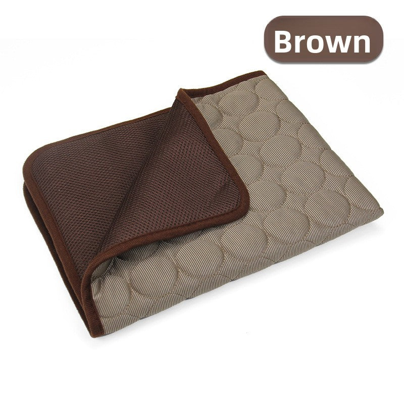 Blue ice silk pet cooling mat with soft filling, photo 16