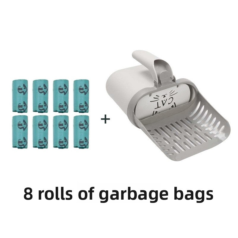 Detachable Cat Litter Scoop with Integrated Waste Container
