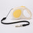 Round cord retractable lead with non slip handle in pink