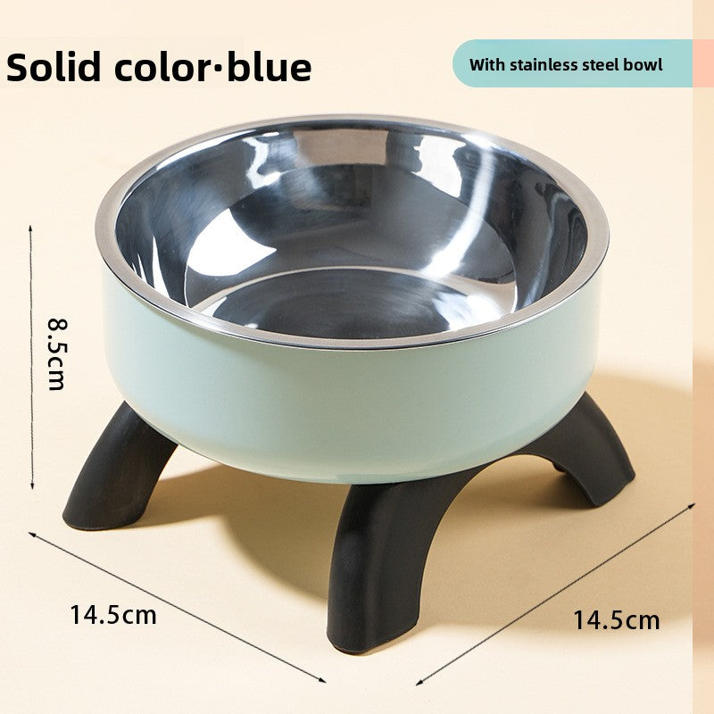 Elevated Pet Food Bowl with Stainless Steel Insert
