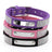 Rhinestone nylon collar for dogs and cats in Black, front view