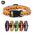 Halloween fabric dog collar with pumpkin print in Orange Pumpkin, front view
