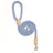 Braided cotton dog lead, close-up detail view from Pet Royale UK