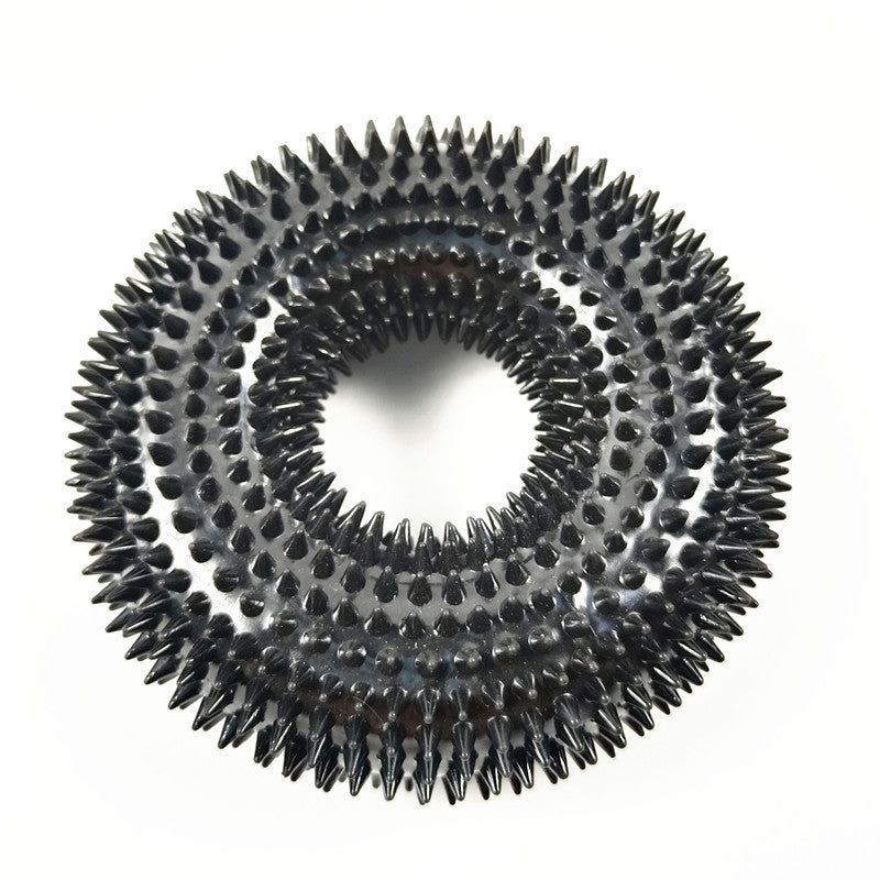 Squeaky tyre shaped TPR dog chew toy in several colours, view 9