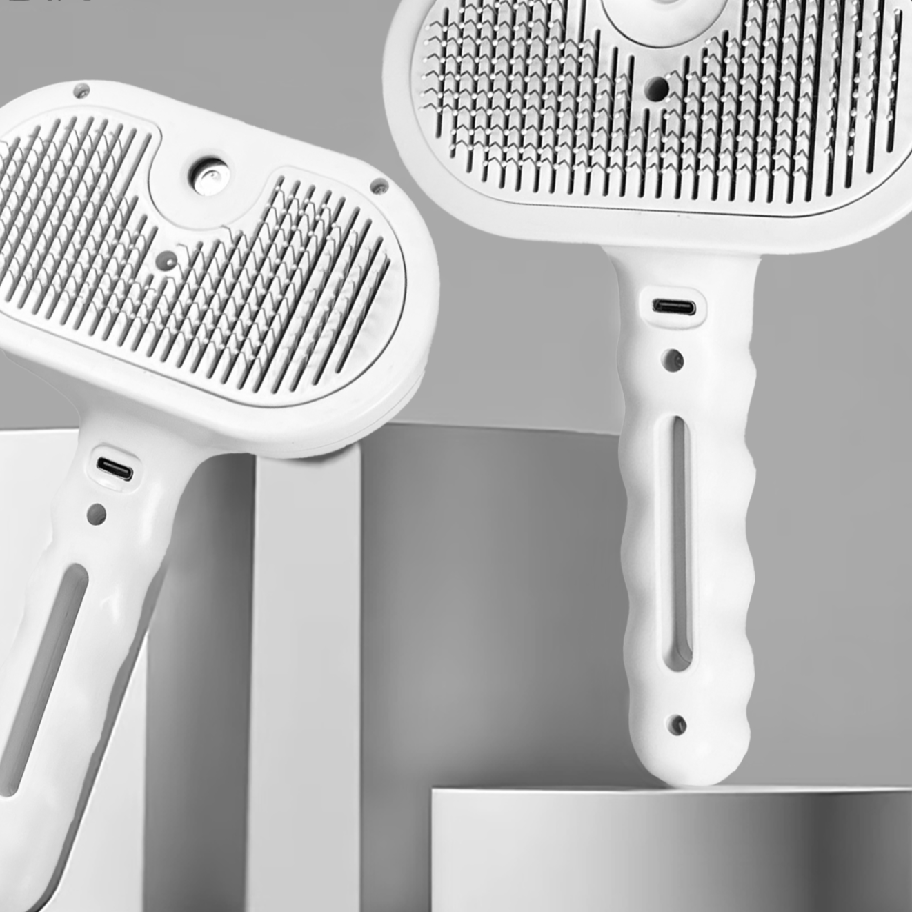 One-Touch Pet Grooming Brush with Hair Collection for Dogs and Cats