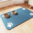 Absorbent splash-proof bowl mat for pets, further angle view