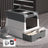 Fully Enclosed Cat Litter Box with Drawer and Dual Doors