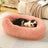 Raised edge cotton dog bed with curved sides and soft cushion, photo 4
