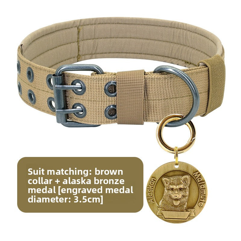 Heavy-duty nylon collar for large dogs, 3 sizes available