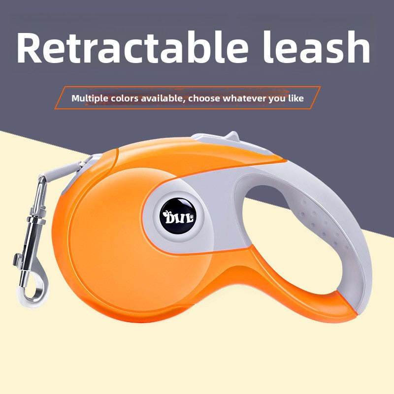 Retractable dog lead with anti-slip grip in 7 colour options