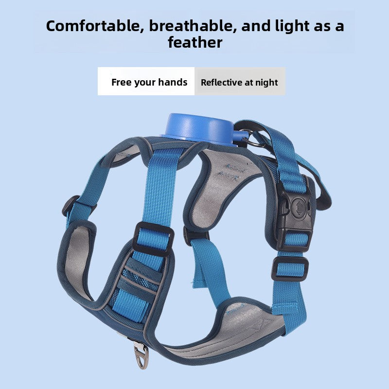 Dog harness vest with built-in retractable lead, product image 16