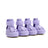 Breathable summer dog shoes with non-slip soles in Beige, top view