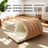 Flannel sleeping bag cat bed with enclosed design, photo 19 of 33