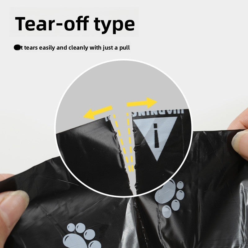 Thick Pet Waste Bags with Dispenser, Paw Print or Plain