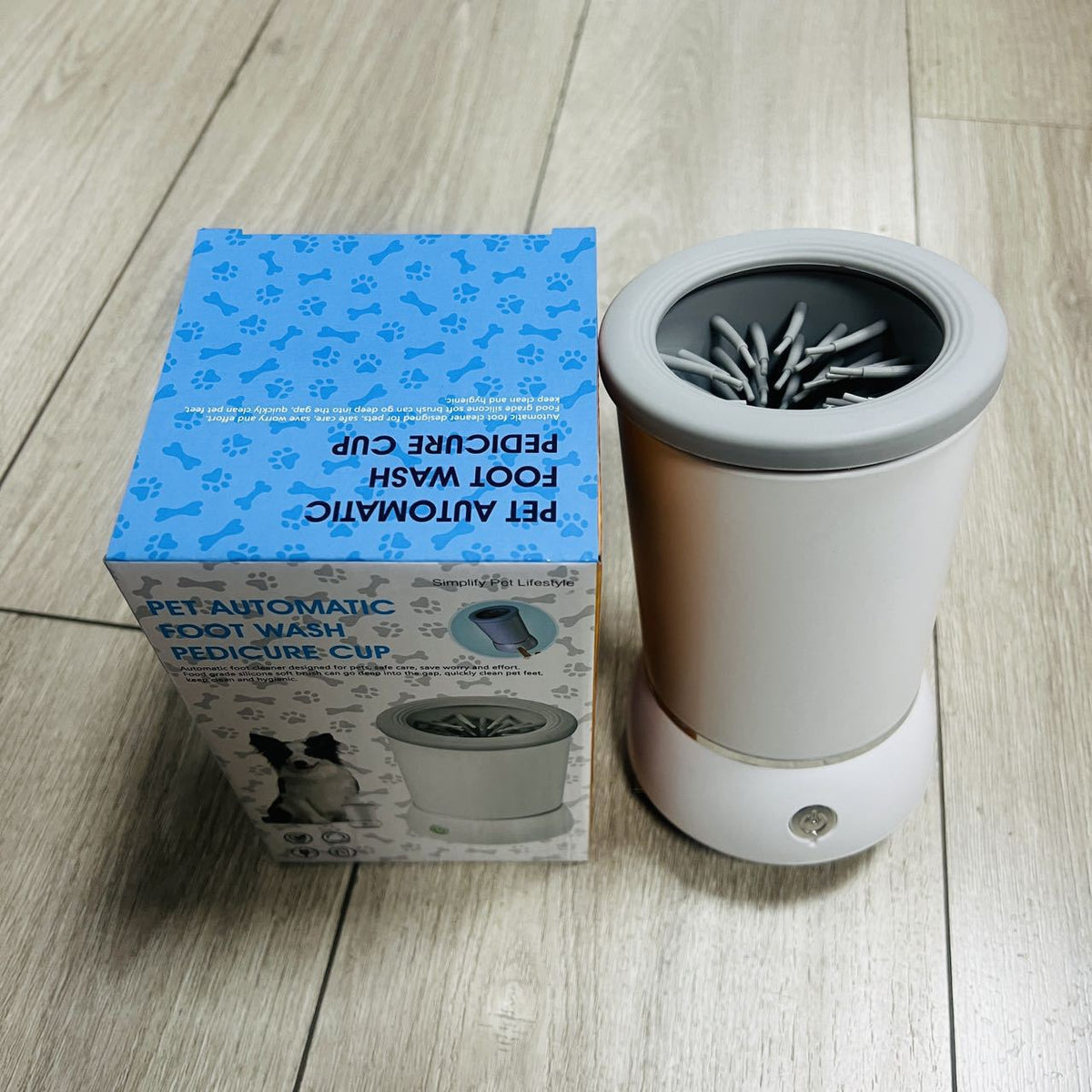 Compact Electric Paw Washer for Dogs and Cats, Portable Design