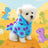 Fleece lined animal costume hoodie for dogs and cats in Panda, close-up detail