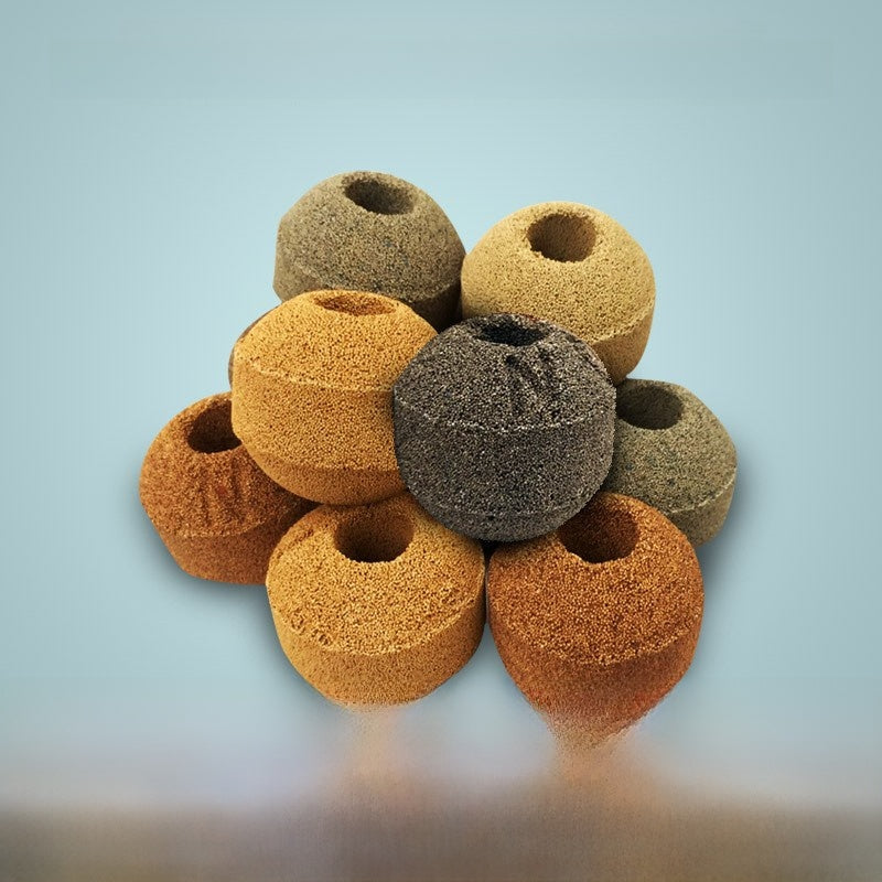 Mixed colour ceramic bio ball filter media for aquariums, view 3