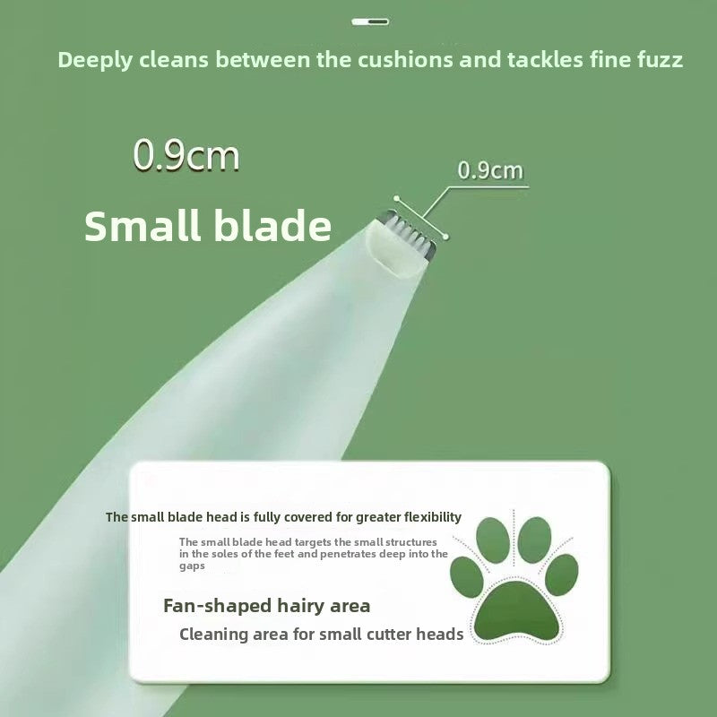 Cordless LED Pet Hair Trimmer with Ceramic Blade, Low Noise