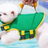 Small dog swim vest life jacket in yellow with wings, view 1