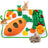 Rabbit foraging mat with hidden carrot toys for small pets, view 3