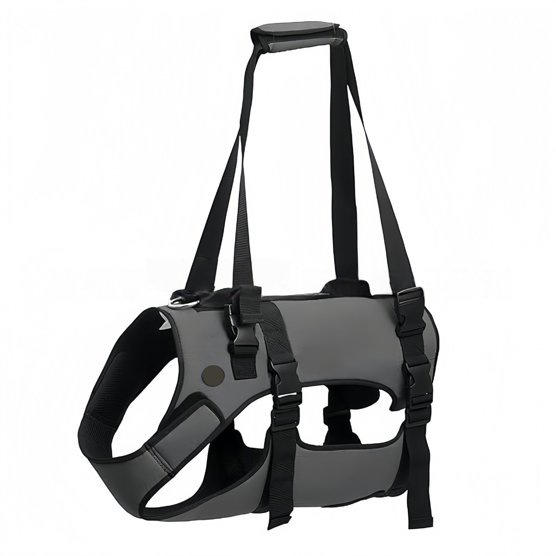 Denim dog harness and matching lead set in blue, product image 4