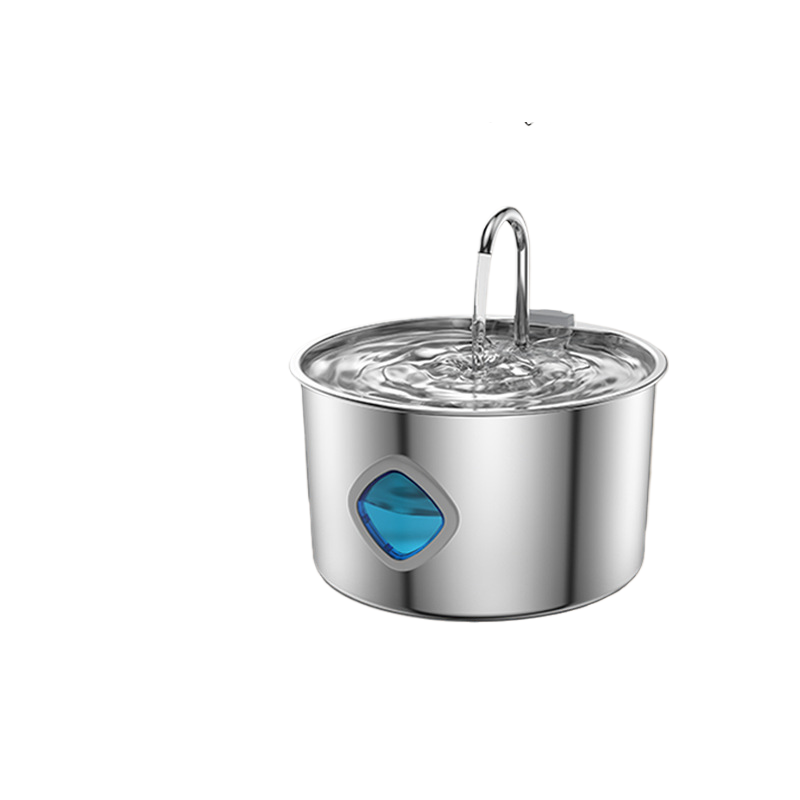 3.2L Stainless Steel Pet Water Dispenser with Smart Induction and Replaceable Filter