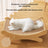 Jute cat scratching rocking bed for cats, alternative angle view
