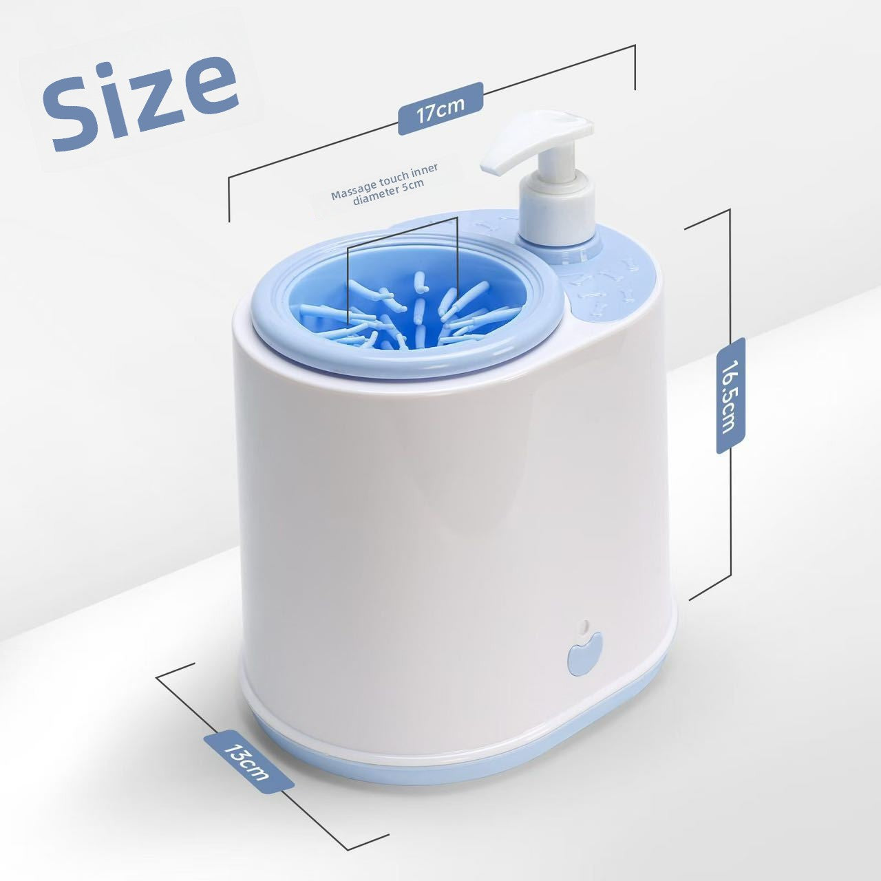 Automatic Paw Cleaner with Rotating Silicone Brush, USB Rechargeable