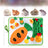 Rabbit foraging mat with hidden carrot toys for small pets, view 2