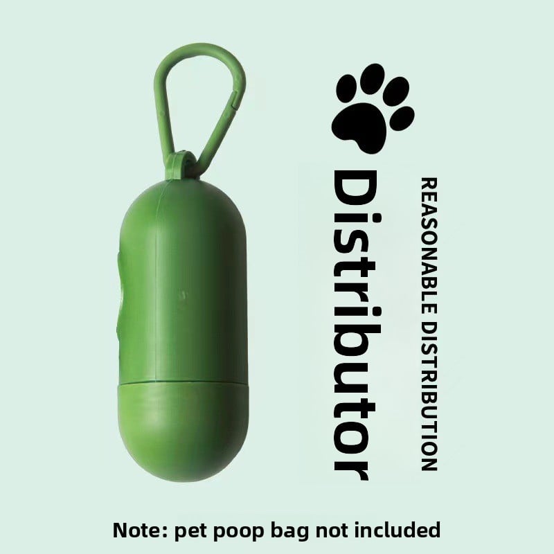 Capsule Poop Bag Dispenser with Lead Clip, Lightweight