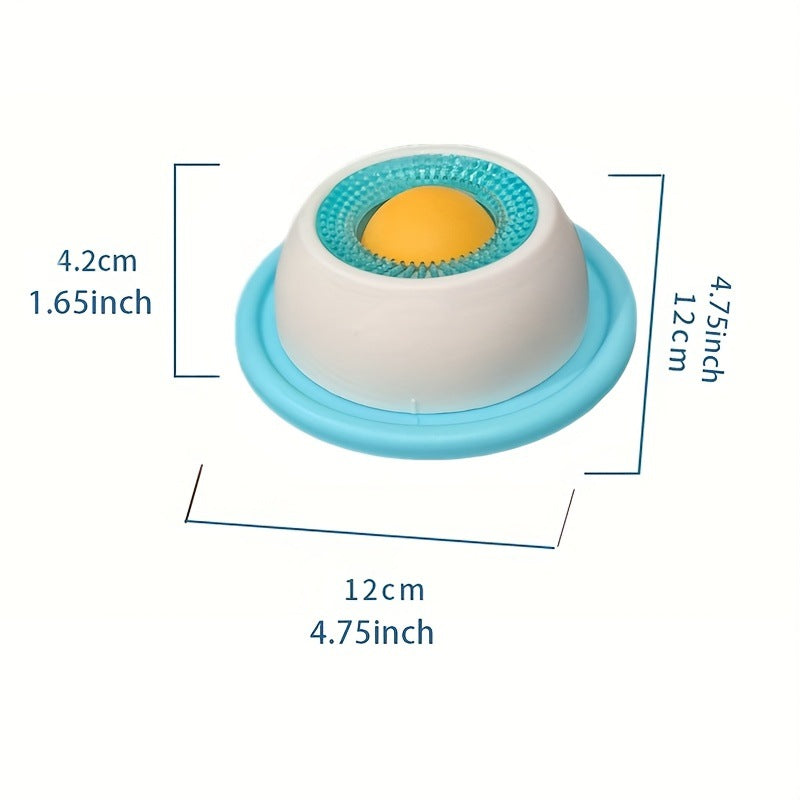 Anti-Spill Pet Slow Feeder Lick Tray for Cats and Dogs, Durable Plastic