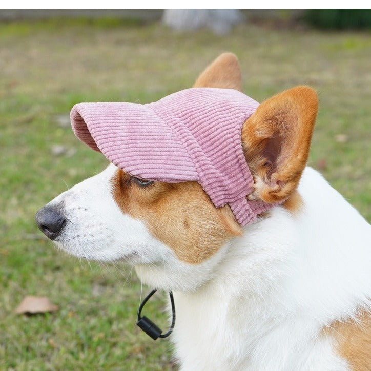 Corduroy sun hat for dogs and cats, available in 3 colours, image 2