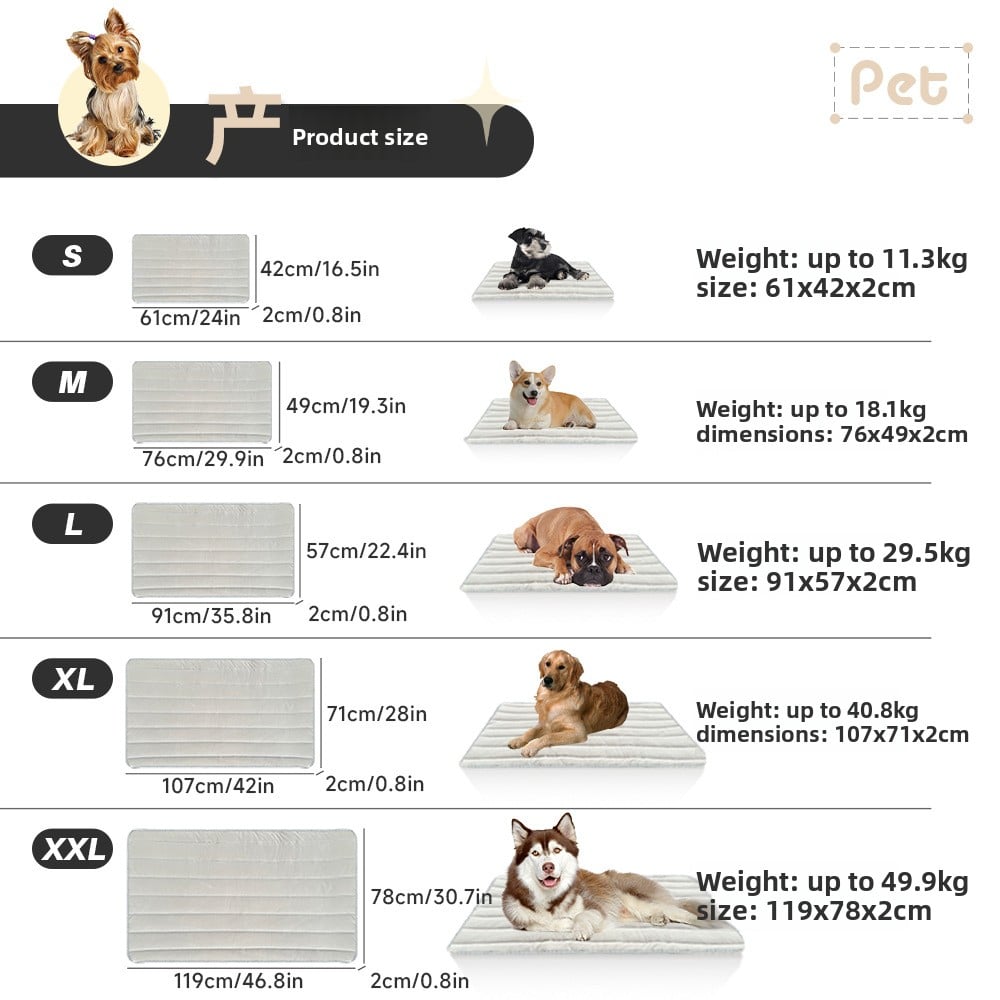 Washable dog crate mat in grey, detail photo 4