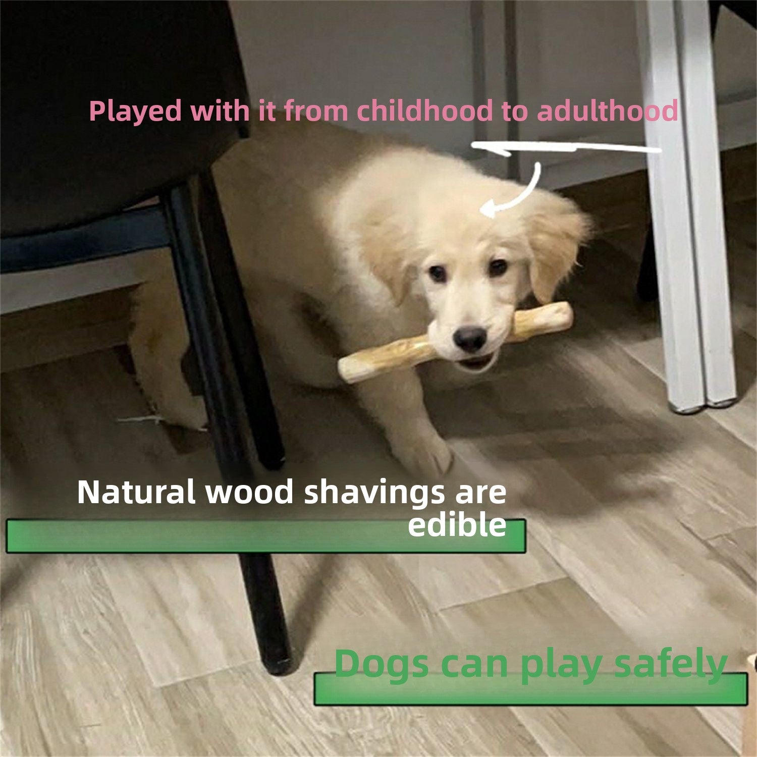 Coffee wood dog chew in large size - view 4