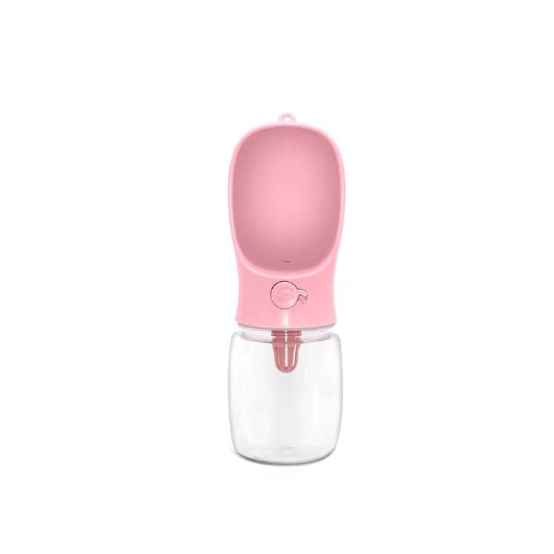 Portable Dog Water Bottle for Walks, Leak-Proof Silicone and PP Design, 350ml or 550ml