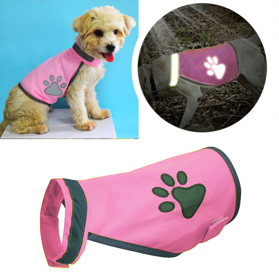 Reflective fluorescent dog safety vest, available in 3 colours, sizes Small to Large, image 10