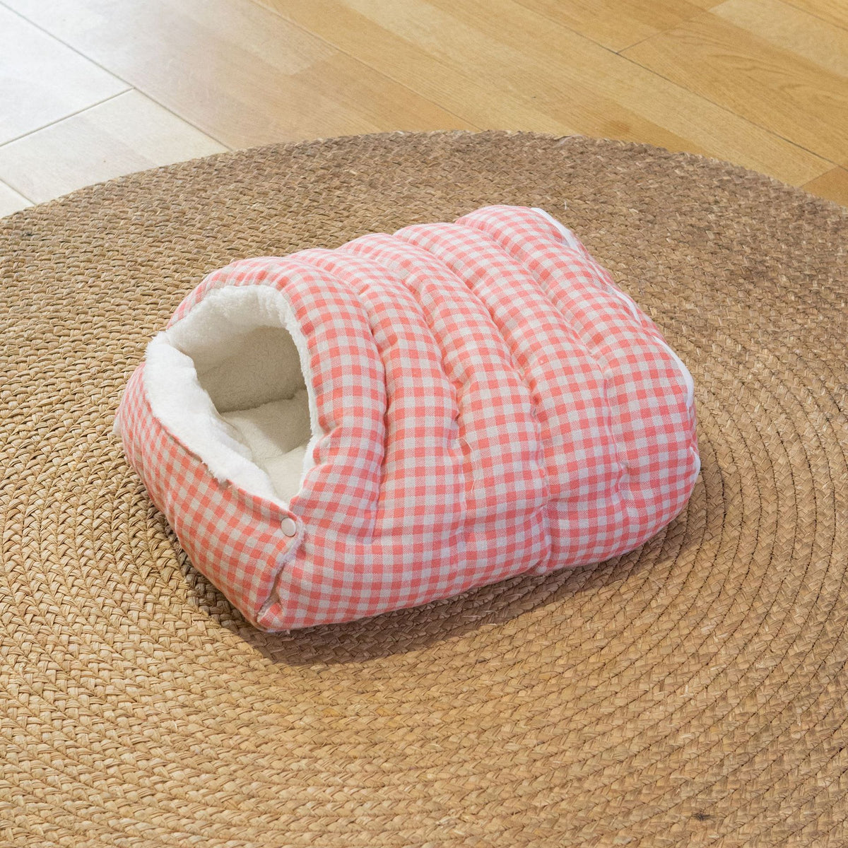 Convertible Zip Pet Cave Bed for Cats and Small Dogs, Washable