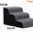 Pet ramp stairs with removable washable cover in Grey 3 Step Upgraded Plus