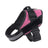 Reflective nylon vest dog harness in black for large dogs